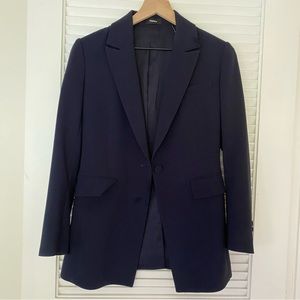 Theory Navy Blazer with Button Details